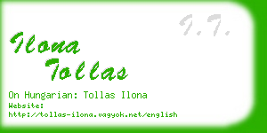 ilona tollas business card